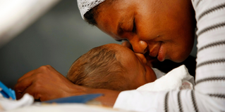 haitian woman with baby